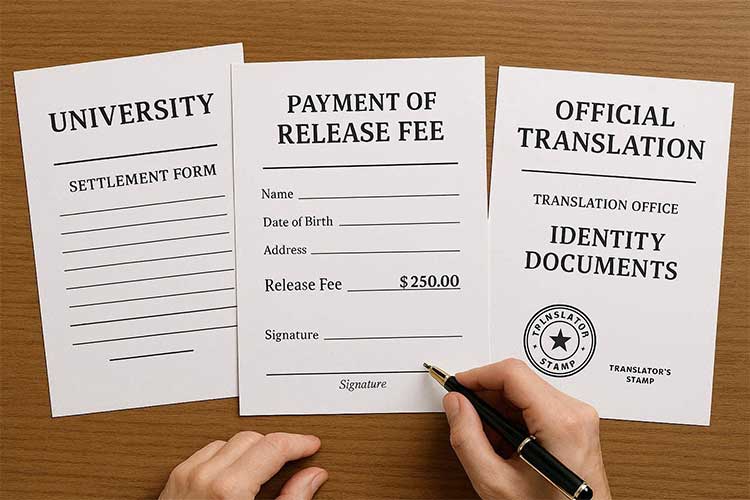 ارسال مدارک به خارج