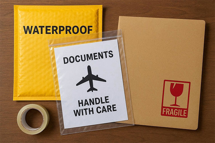 ارسال مدارک به خارج