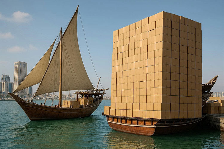 ارسال بار با لنج به دبی