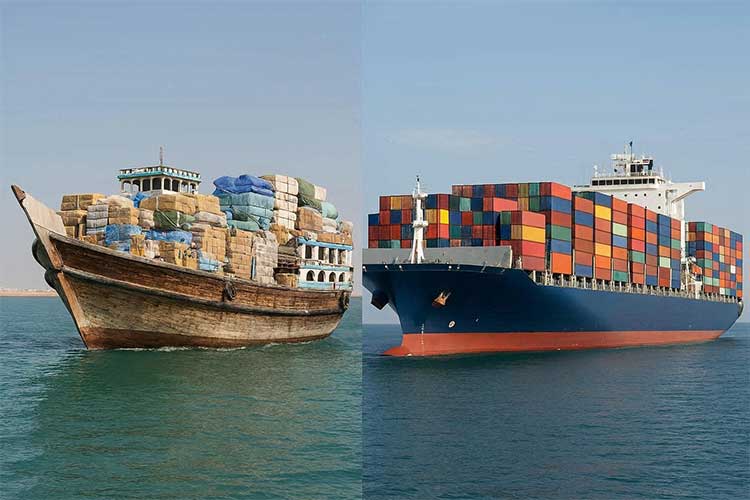 ارسال بار با لنج به دبی