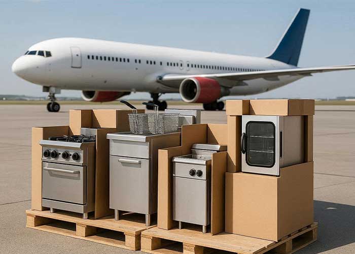 مراحل ارسال تجهیزات رستورانی