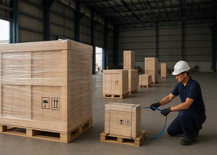 بستهبندی تخصصی بار برای ارسال به شهرهای عمان